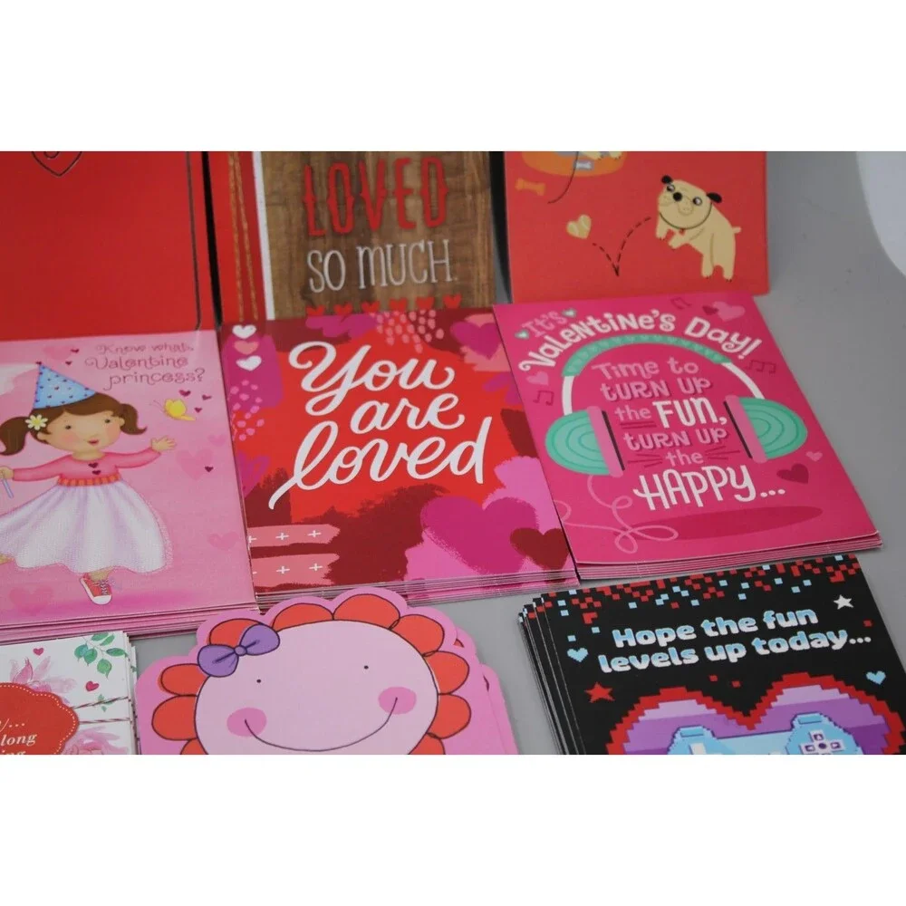 Lot of 120 Hallmark Valentine's Day Cards w/Envelopes Retail Sale New Lot 2